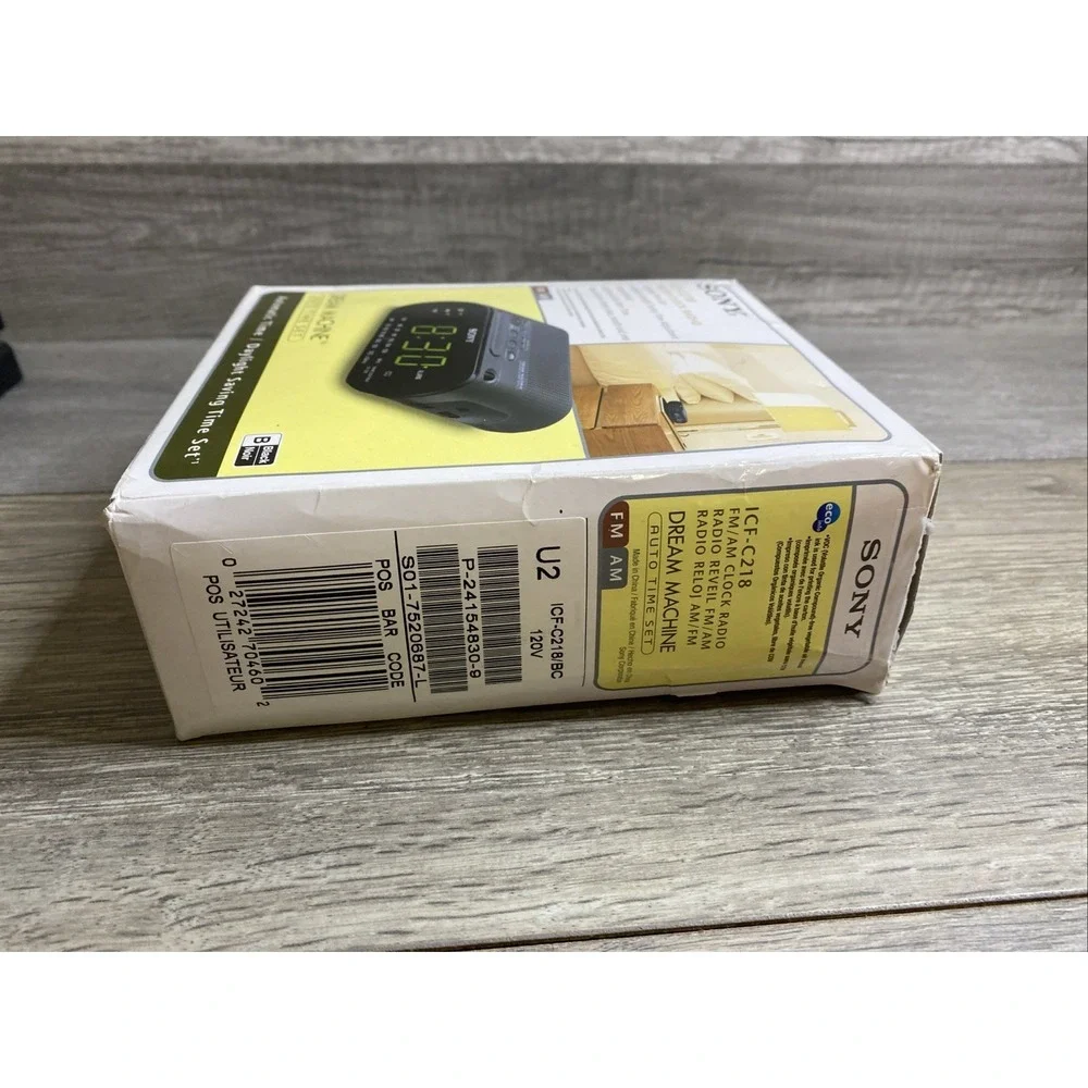 Sony ICF-C218 FM/AM Clock Radio Dream Machine NEW Open Box